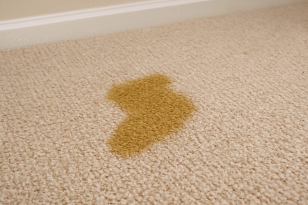How to clean cat pee from carpet