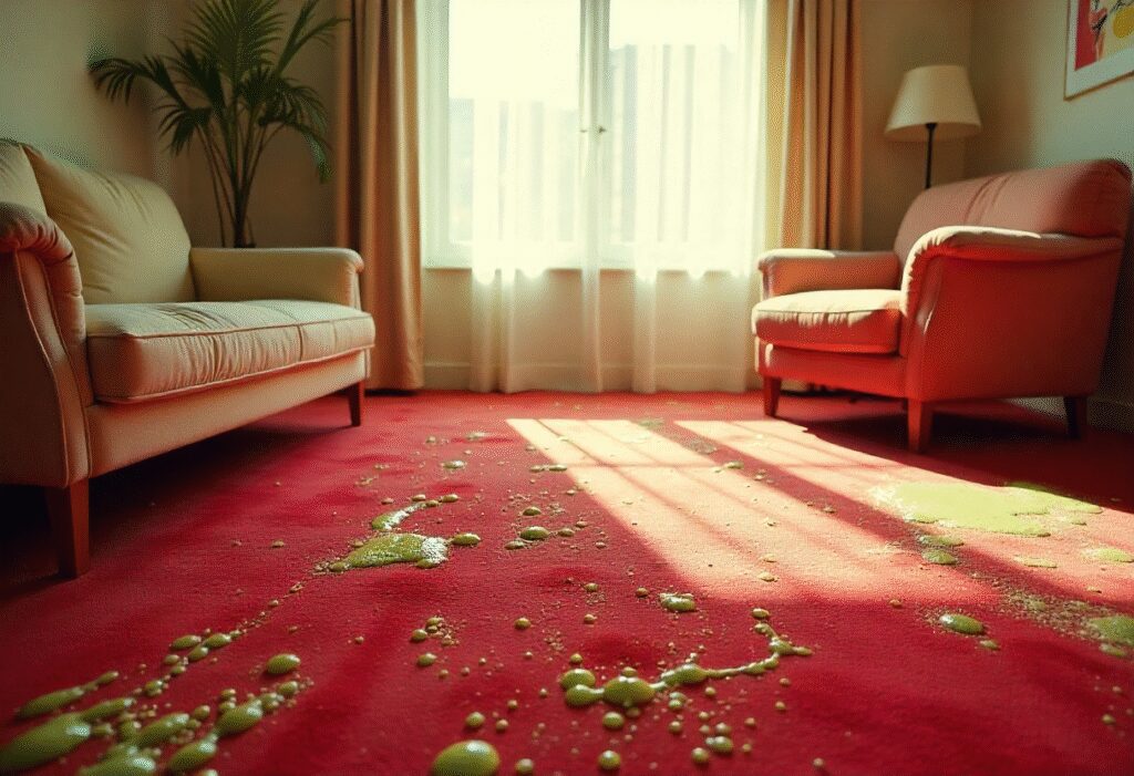 clean slime out of carpet